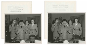 Lot of Twenty 10 x 8 Glossy Photos From Various Three Stooges Films: 11 Photos From Hot Stuff, 5 From For Crimin' Out Loud, 4 Unidentified -- Very Good Condition